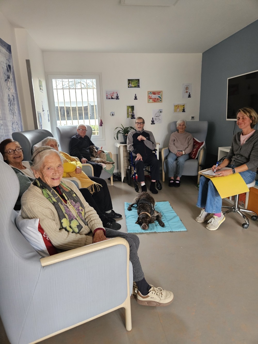 Séance mediation animale